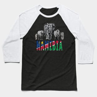 Africa's Big 5 Animals for Namibians Baseball T-Shirt